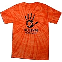 Autism Awareness Hand Spider Tie Dye T-Shirt
