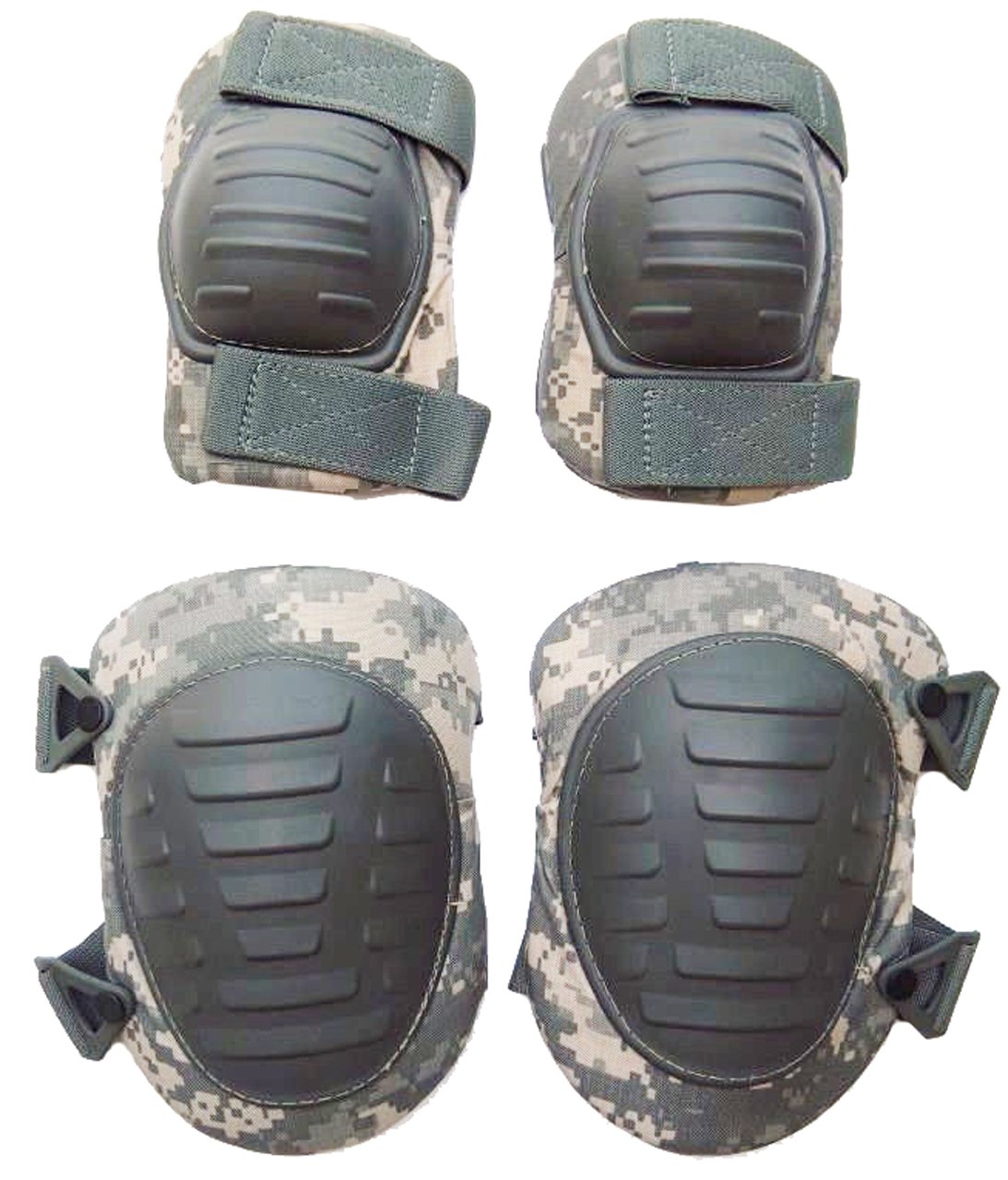 Military Outdoor Clothing 1053-N Previously Issued U.S. G.I. ACU Knee and Elbow Pad Set (New Style)