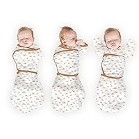 SwaddleDesigns 6-Way Omni Swaddle Sack for Newborn with Wrap & Arms Up Sleeves & Mitten Cuffs, Easy Swaddle Transition, Better Sleep for Baby, Watercolor Sunny Days, Small, 0-3 Months