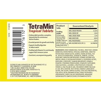 TETRAMin Tropical Tablets Bottom Feeder Fish Food, 1.69-oz jar 