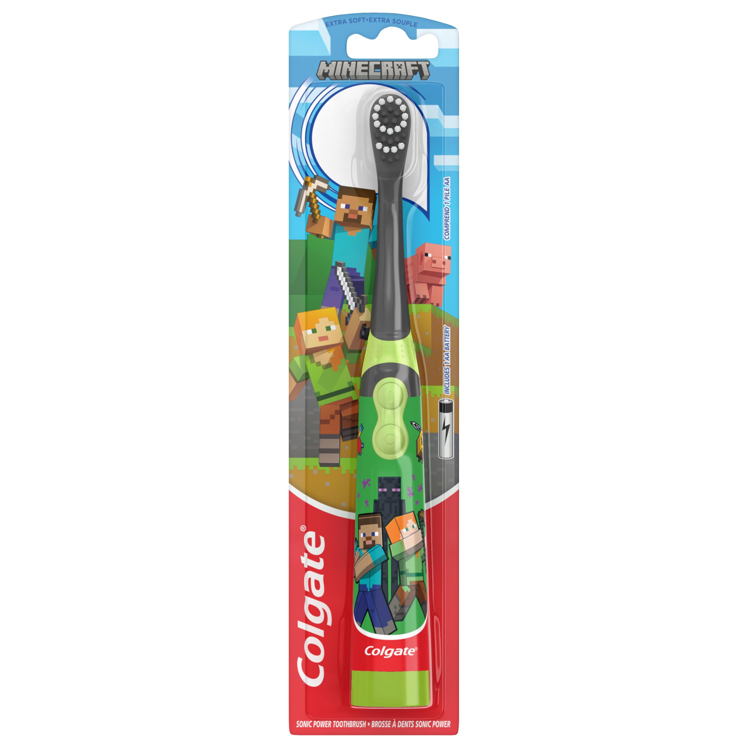 Colgate Kids Battery Powered Minecraft Toothbrush, 1 Ct
