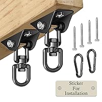 Heavy Duty Swing Hangers for Wooden Sets 2000 LB Capacity 360 Swivel Stainless Steel Swing Hardware 2 Packs for Porch/Playground/Yoga/Heavy Bag