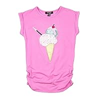 Girl's Tunic with Ice-Cream Applique Annie, Sizes 6-14