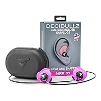 Decibullz Custom Molded Earplugs Pro Pack (Pink) Bundle