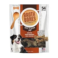 Beef Broth Bones Dog Treats (Net 54Count), 2.38 Lb