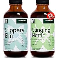 Slippery Elm Bark and Stinging Nettle Leaf and Root Liquid Extracts - High Potency Herbal Supplements - 4 Fl Oz (Pack of 2)