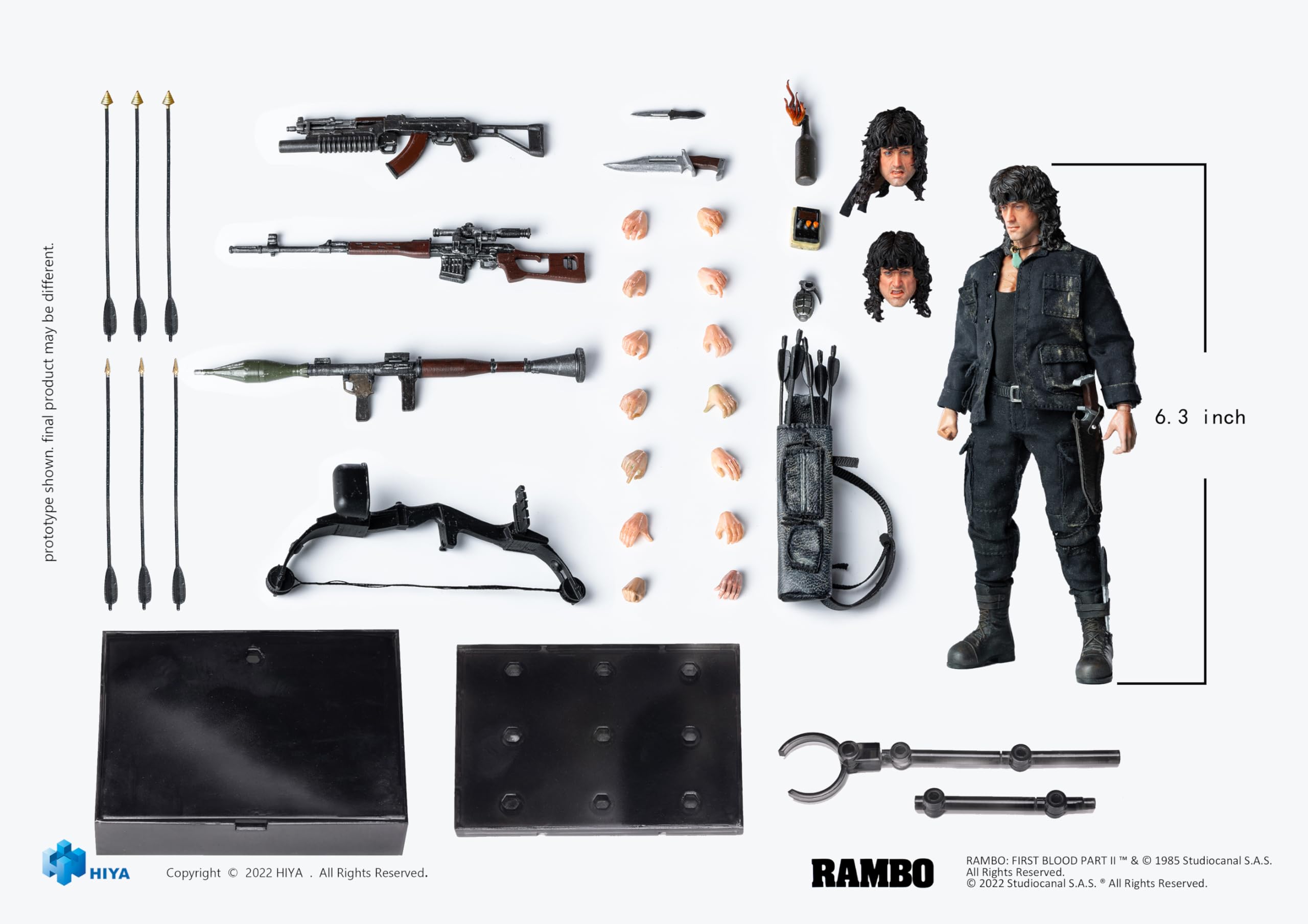 Hiya Toys Rambo: First Blood Part III – Rambo Super Series Previews Exclusive 1:12 Scale Action Figure