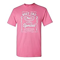 Best Dad No.1 Extra Special Awesome Funny Humor DT Adult T-Shirt Tee