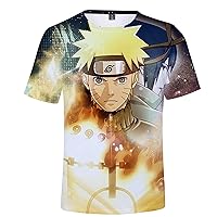 3D Full Color Breathable Short Sleeve T-Shirt Casual Tees Lightweight Summer Tops Anime Pullover for Men