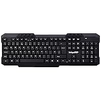 Infapower X204 Full Size Wireless Keyboard, Black