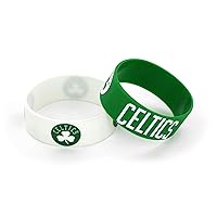 NBA Boston Celtics Silicone Rubber Bracelet, 2-Pack