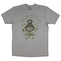 Harry Potter Merchandise Gringotts Wizarding Bank Distressed Logo T-Shirt (SM) Heather Grey