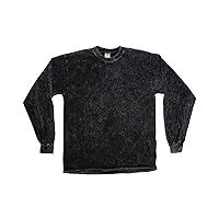 Tie-Dye Mineral Long Sleeve T-Shirt 3XL BLACK