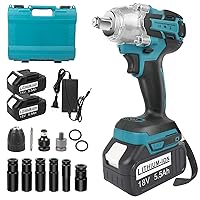 ENERTWIST 8.5A Electric Impact Wrench 1/2 Inch 450 NM Max Torque Corded 4  Sockets Impact Wrench with Hog Ring Anvil