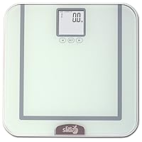 Eat Smart (Silver Precision Tracker Digital Bathroom Scale w/ 400 lb. Capacity AccuTrack Software