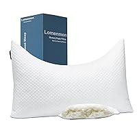 Side Sleeper Pillow for Neck and Shoulder Pain, Adjustable Soft and Firm Shredded Memory Foam Pillows, Ergonomic Pillow with Washable and Removable Pillow Covers