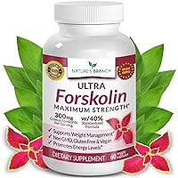 Premium 100% Ultra Pure Forskolin for Weight Loss Max Strength w/ 40% Standardized Coleus Forskohlii Root Extract Powder Belly Buster Supplement - Extreme Keto Advanced Boost Complex - 60 Diet Pills