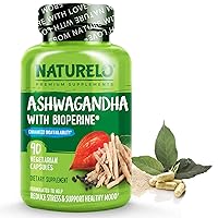 Ashwagandha Organic Root Powder - Natural Herbs Supplement for Fatigue, Stress Relief, Mood Enhancer - with Black Pepper Extract - 90 Vegan Capsules