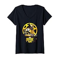 Marvel Midnight Suns Wolverine Claws Out Portrait V-Neck T-Shirt