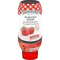 Smucker's Reduced Sugar Strawberry Squeezable Fruit Spread, 17.4 Ounce