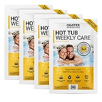 3in1 Weekly Hot Tub Cleaner, Conditioner, Clarifier - Hot Tub Chemicals, Inflatable Hot Tub Chemicals, Spa Chemicals for Hot Tub, Spa Cleaner Hot Tub Clarifier, Spa Clarifier (4 Week Kit)
