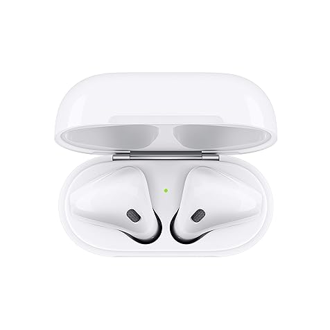 AirPods (2nd Generation) Wireless Ear Buds, Bluetooth Headphones with Lightning Charging Case Included, Over 24 Hours of Battery Life, Effortless Setup for iPhone