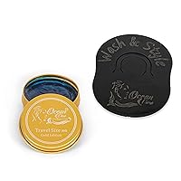 OCEAN VIEW DEEP WAVES POMADE, Gold Edition 360 Wave Grease, includes Wash and Style Brush for Men Moisturizes, Controls and Styles Black Hair