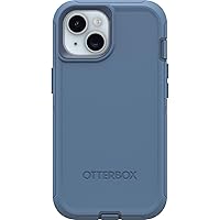 OtterBox IPhone 15, IPhone 14, and IPhone 13 Defender Series Case - BABY BLUE JEANS (Blue), Screenless, Rugged & Durable, with Port Protection, Includes Holster Clip kickstand