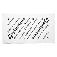 TaylorMade 2019 Tour Towel, White Small