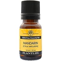 Plantlife Mandarin Aromatherapy Essential Oil - Straight from The Plant 100% Pure Therapeutic Grade - No Additives or Fillers - 10 ml