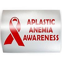 APLASTIC ANEMIA AWARENESS Red Ribbon - PICK YOUR COLOR & SIZE - Vinyl Decal Sticker D