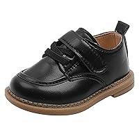 Boys Shoes Toddler 11 Fashion Autumn Toddler and Boys Casual Shoes Thick Sole Round Toe Buckle Shoes All School Shoes