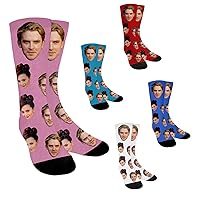 Custom Socks for Women, Men, Girls, and Boys for Valentine's Day Mother's Day Father's Day Christmas Halloween