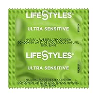 Lifestyles Rubber Ultra Sensitive Condom - 100 Condoms