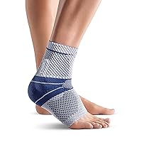 Bauerfeind - MalleoTrain - Ankle Support Brace - Helps Stabilize the Ankle Muscles and Joints For Injury Healing and Pain Relief - Left Foot - Size 5 - Color Titan