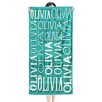 Personalized Beach Towels for Kids Adults, Custom Personalized Beach Towels with Names, Personalized Custom Kids Baby Girls Boys Beach Towel, Kids Beach Towels