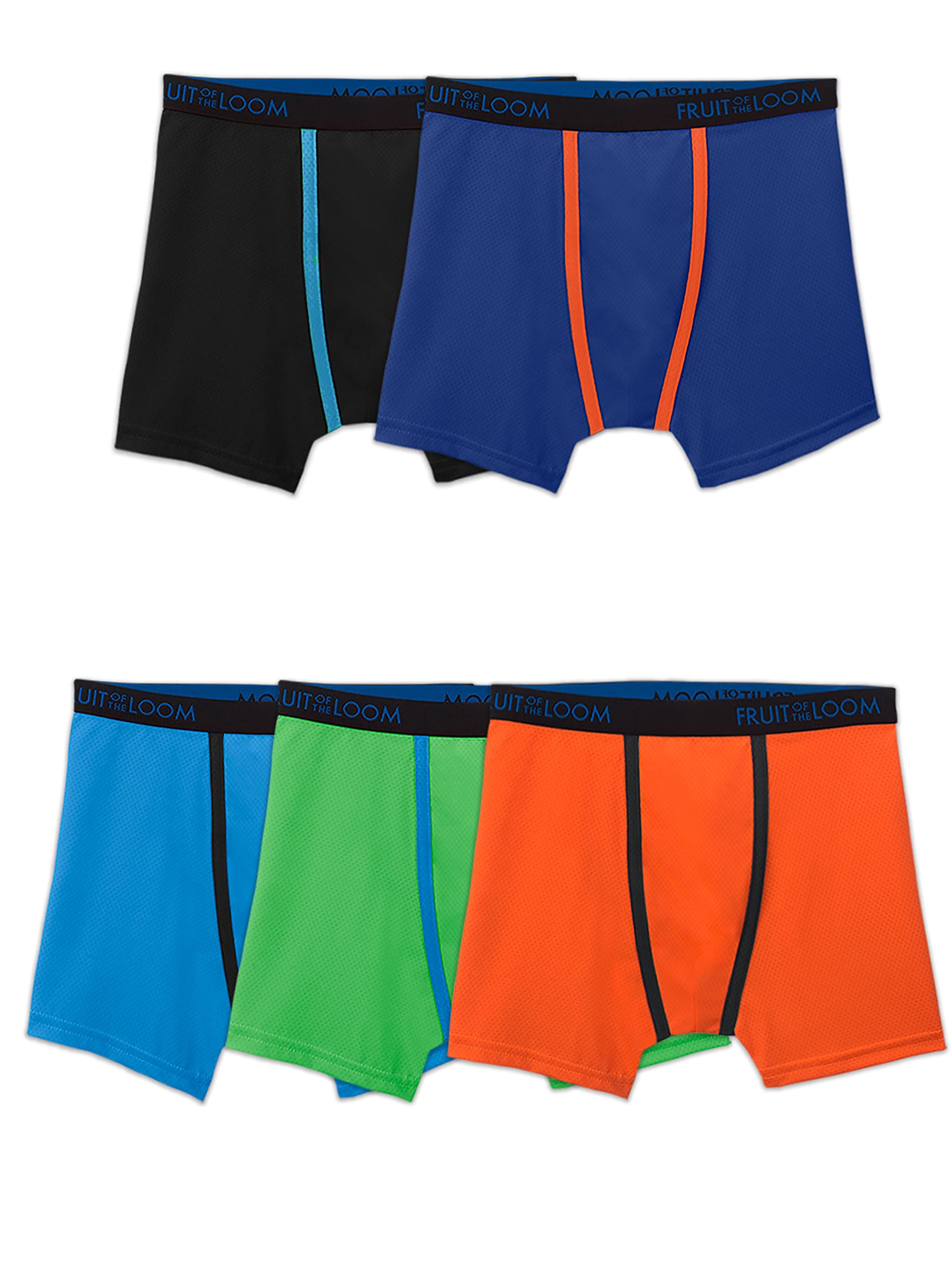 Fruit of the Loom Boys' Breathable Mesh Boxer Briefs