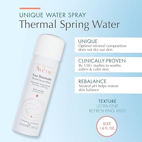 Eau Thermale Avene Thermal Spring Water, Soothing Calming Facial Mist Spray for Sensitive Skin