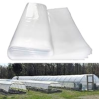 Greenhouse Plastic Sheeting 8x25 ft, 6 mil Thickness Replacement Cover, UV Resistant