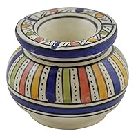 Ceramic Ashtrays Hand Made Moroccan smokless Ceramic Medium
