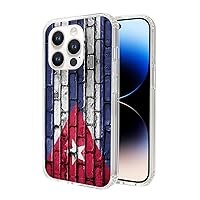 Cell Phone Case for iPhone 7 8 X XS XR 11 12 14 15 Standard Mini Plus + Pro Max, Slim Cover Country Flag Cuba Flag Cuban Soft TPU Bumper Protective Case Clear