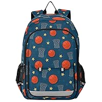 ALAZA Basketball Theme Backpack Bookbag Laptop Notebook Bag Casual Travel Trip Daypack for Women Men Fits 15.6 Laptop