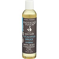 Soothing Touch Eucalyptus Bath & Body Massage Oil, 8 oz