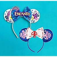 Mouse Ears Bow Headbands Halloween Costume Princess Decoration For Encanto Dress upCosplay