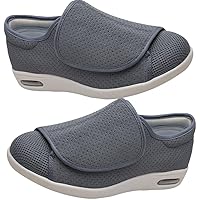 Mens Easy Top Shoes Mens Slip on Walking Shoes Edema Shoes for Swollen Feet Men's Slip On Loafer Mesh Breathable Trainers Comfy Casual Walking Shoes