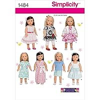 Simplicity 1484 Doll Clothes Sewing Patterns for 18'' Dolls