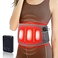 Heating Pad for Back Pain Relief, 8000mAh Portable Power Supply 60 Inchs Heating Pads for Cramps with Extended Belt,Soft and Skin Friendly Material Heat Belly Wrap Belt with Vibration Massage