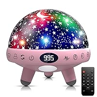 YACHANCE Baby Night Light Star Projector Night Light projector for Kids Room with Sound Machine White Noise Machine for Sleeping Soother Nursery Lamp 9 Natural Sounds 20 Lullabies Remote Control Timer