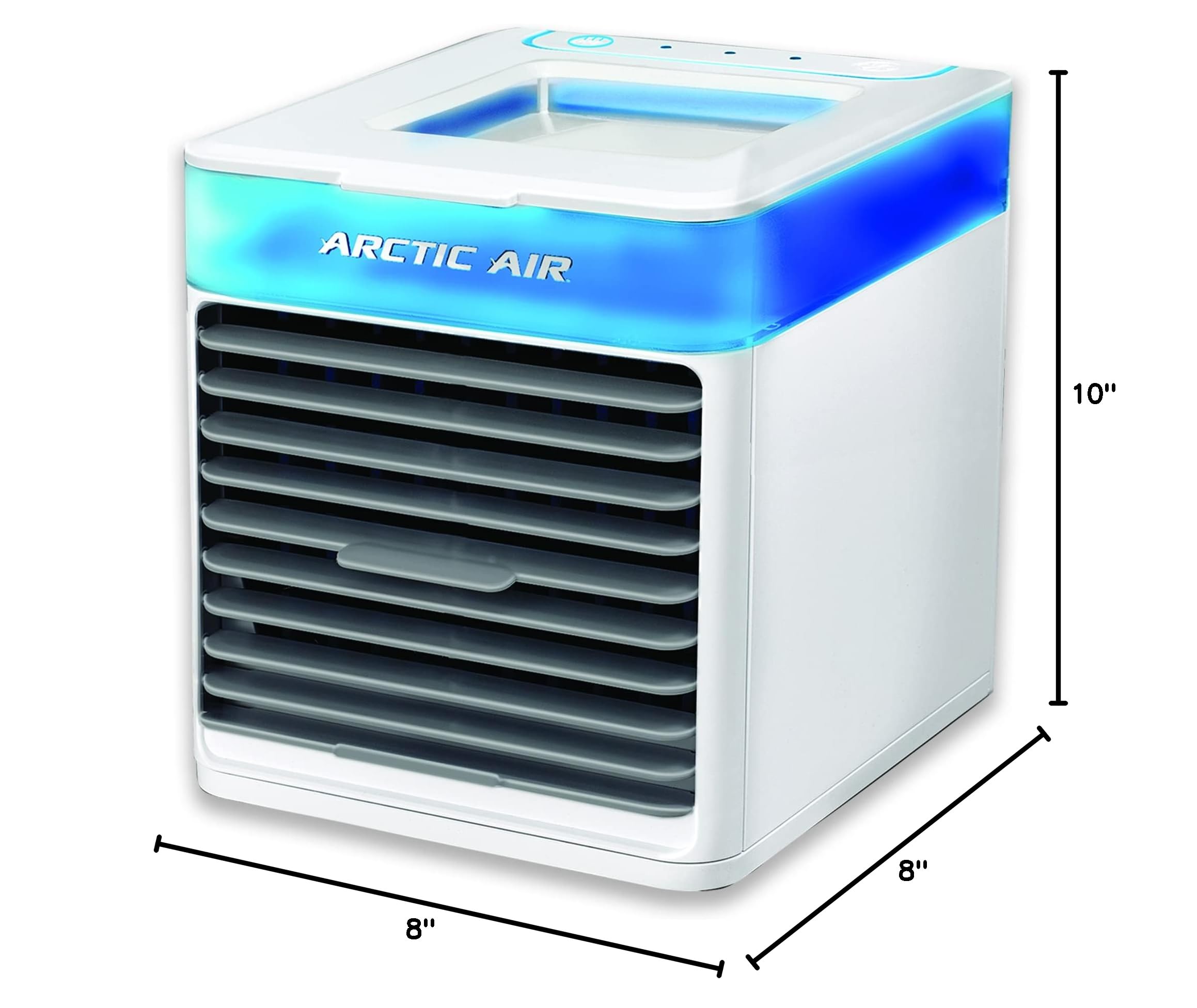 Arctic Air Pure Chill Evaporative Air Cooler By Ontel - Powerful 3-Speed Personal Space Cooler, Quiet, Lightweight And Portable For Bedroom, Office, Living Room & More