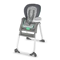 Ingenuity Full Course 6-in-1 High Chair - Baby to 5 Years Old, 6 Convertible Modes, 2 Dishwasher Safe Trays - Astro